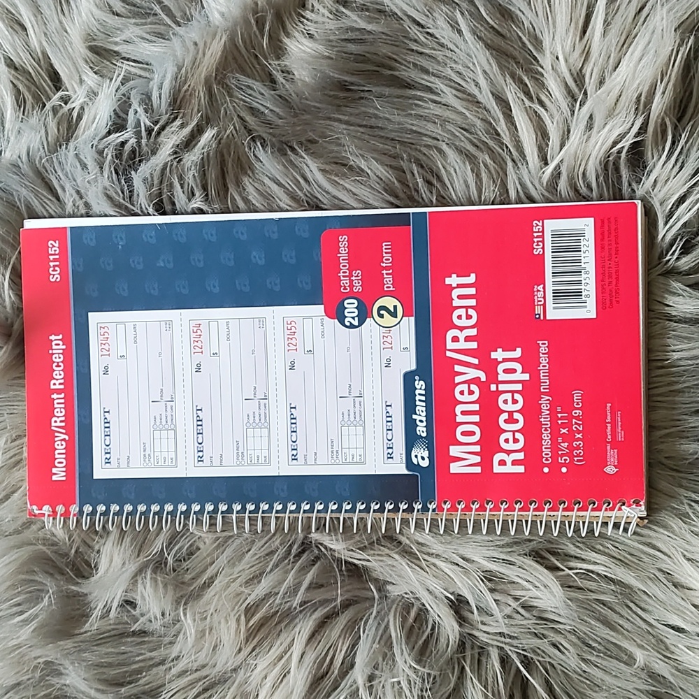 Receipt Booklet